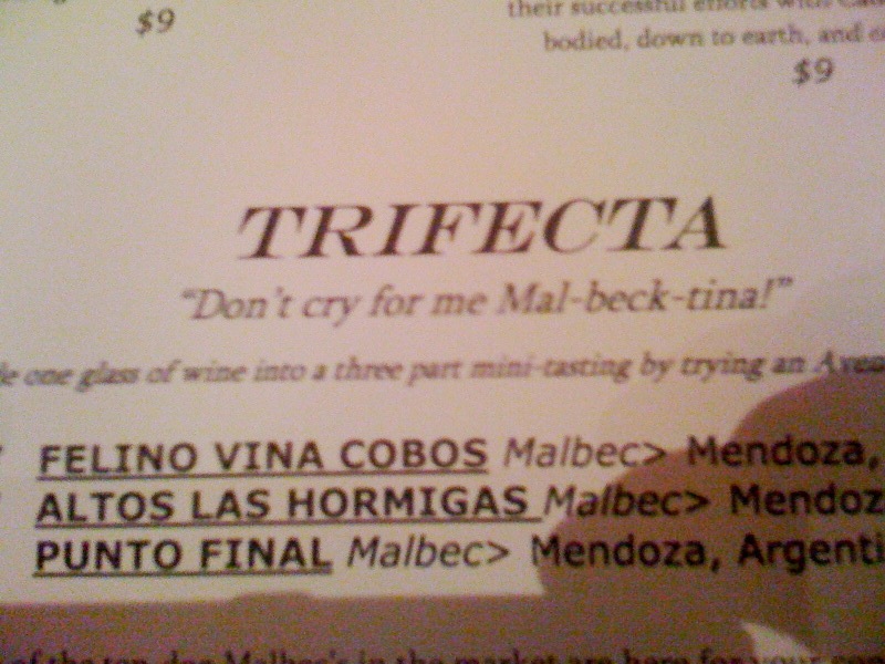 cheesy wine list