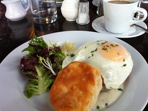 Fried Chicken and Egg biscuit