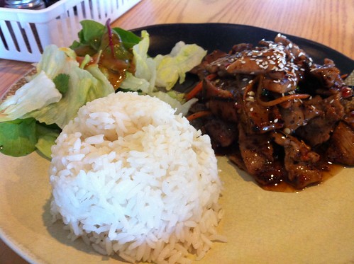 Spicy pork loin teriyaki